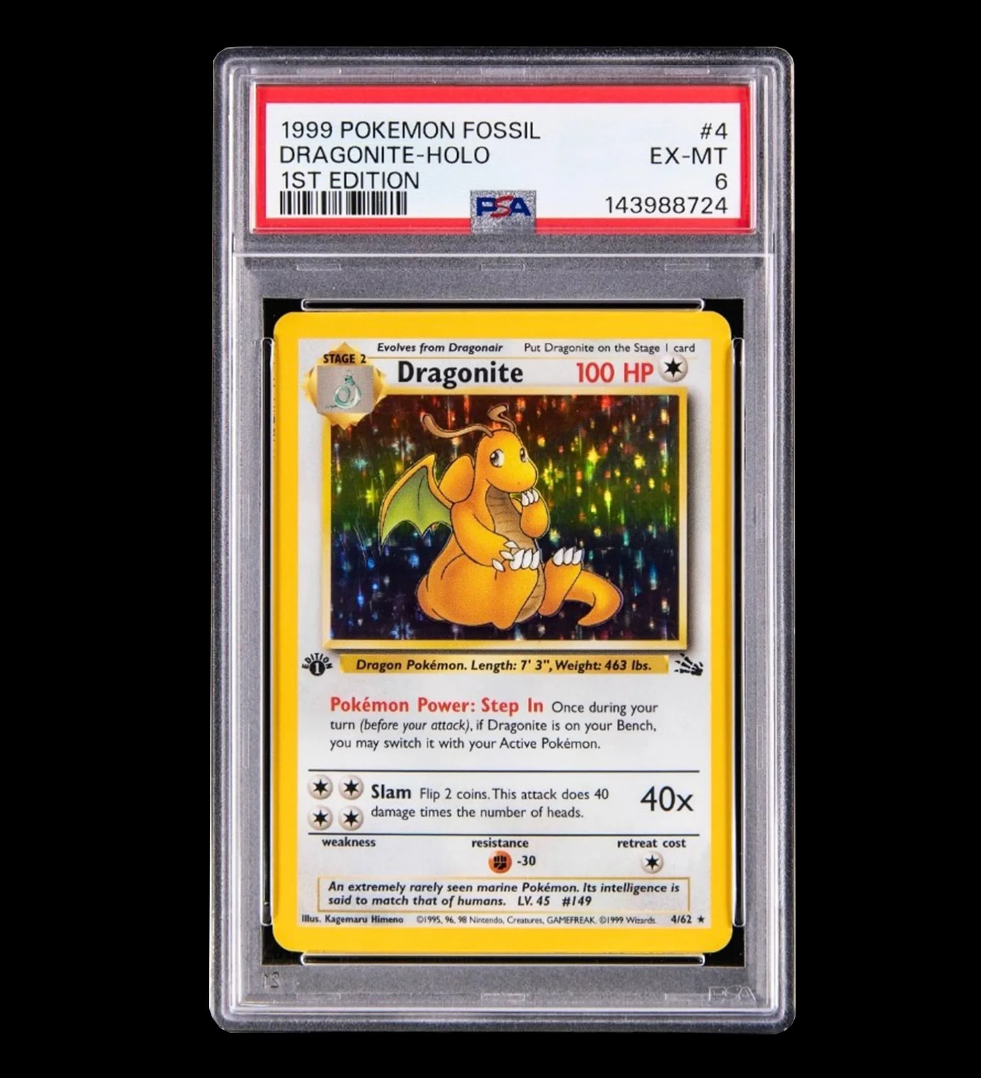 announcements/0a2ca6a2-9fe4-44f2-b402-28941f8f6ac2/1785120370804-Card-Pokémon---Dragonite-Holo---Fossil-1st-Edition-1999---Graded-PSA-6-1.webp
