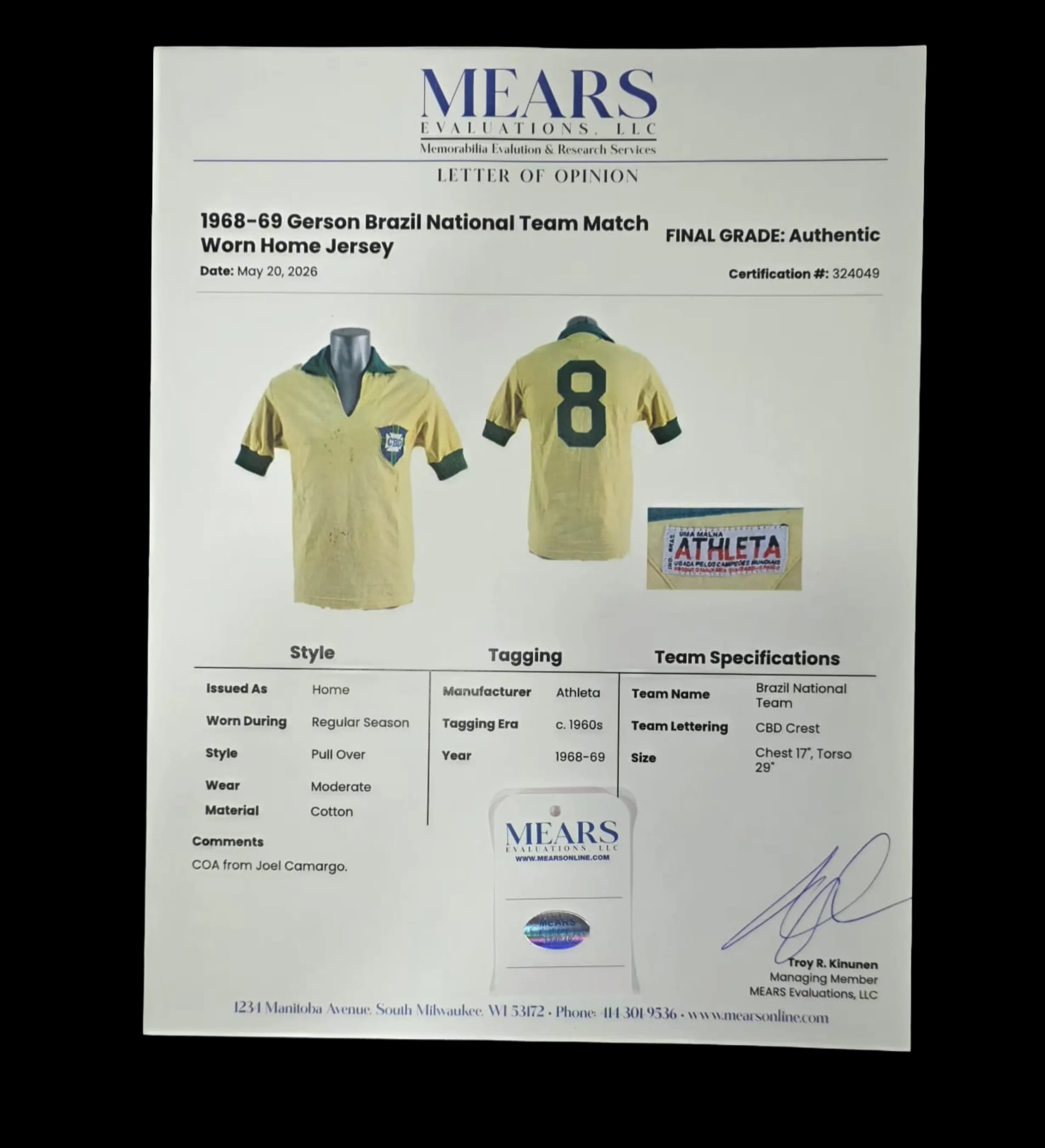 announcements/3693da3a-b4b2-4c9c-bf44-02273098b37d/1785328212089-camisa-brasil-gerson-copa-do-mundo-1970-usada-certificado-1.webp