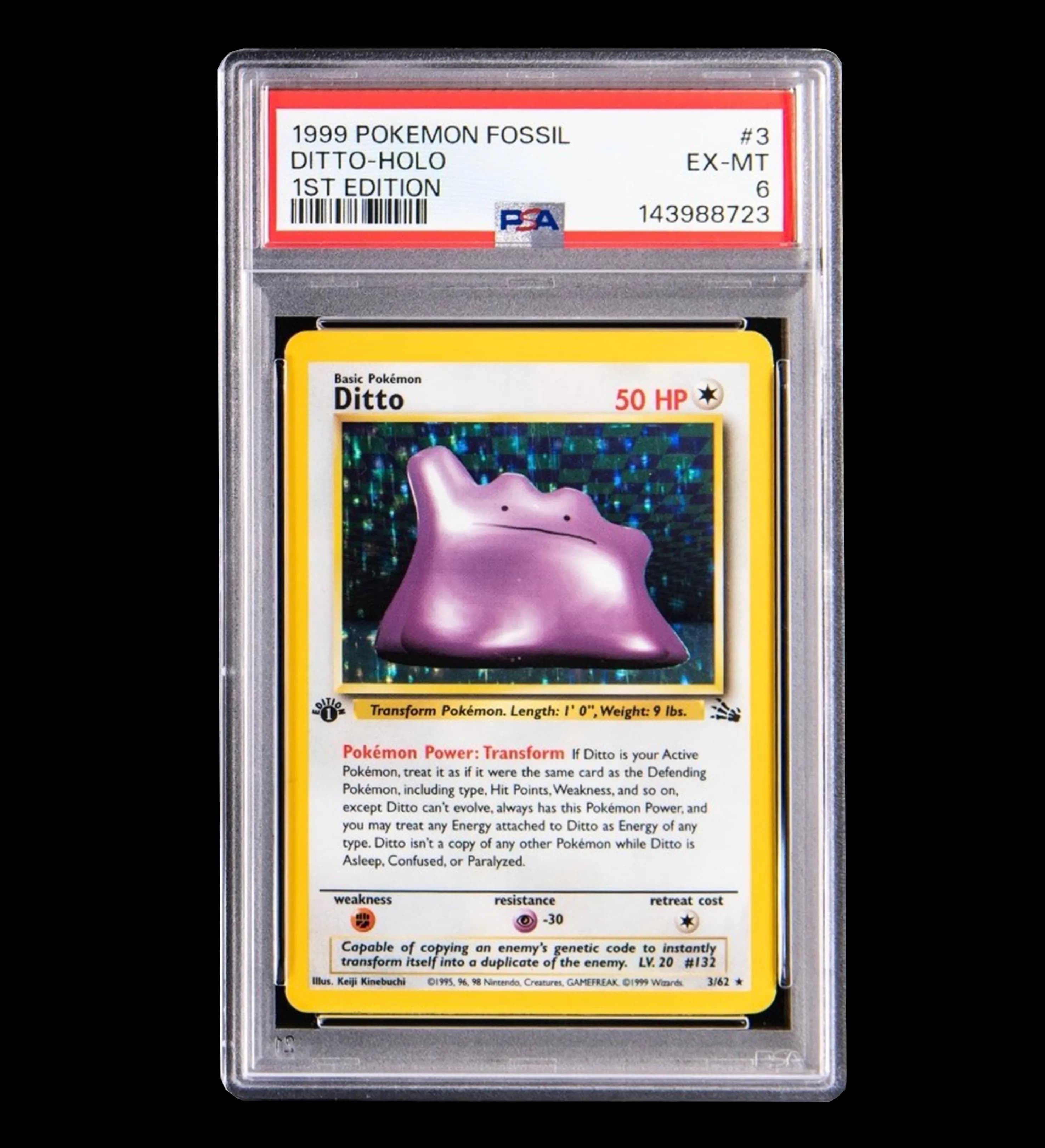 announcements/bd5f5c3c-9f41-4c24-be4b-5940da10b9c4/1785120176517-Card-Pokémon---Ditto-Holo---Fossil-1st-Edition-1999---Graded-PSA-6-1.webp