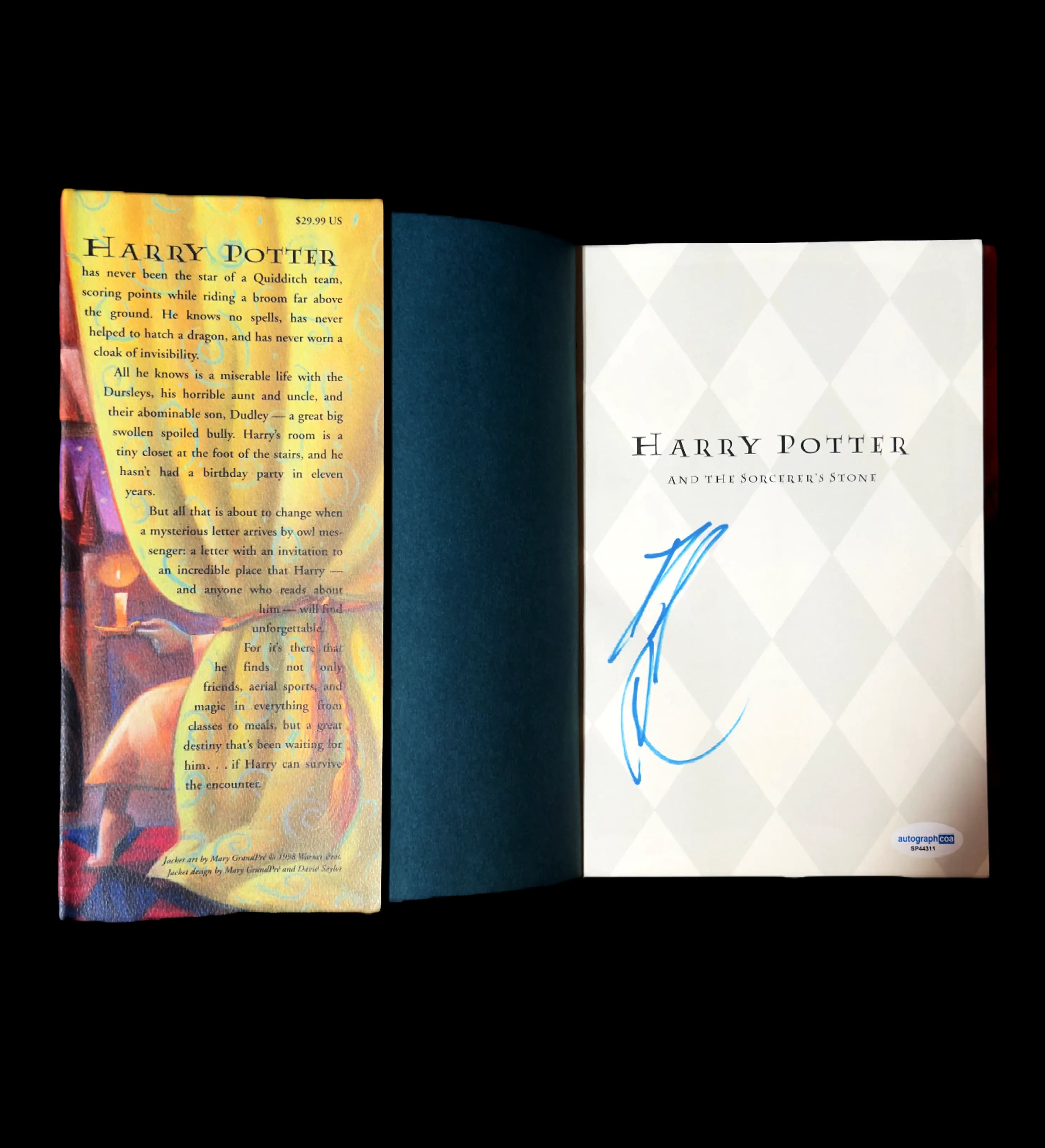 announcements/c0b967dc-63bf-4c20-8e08-5d021e716f79/1785118016350-Livro-Harry-Potter-and-the-Sorcerer’s-Stone---Autografado-por-Daniel-Radcliffe---Certificação-Internacional-aberto.webp