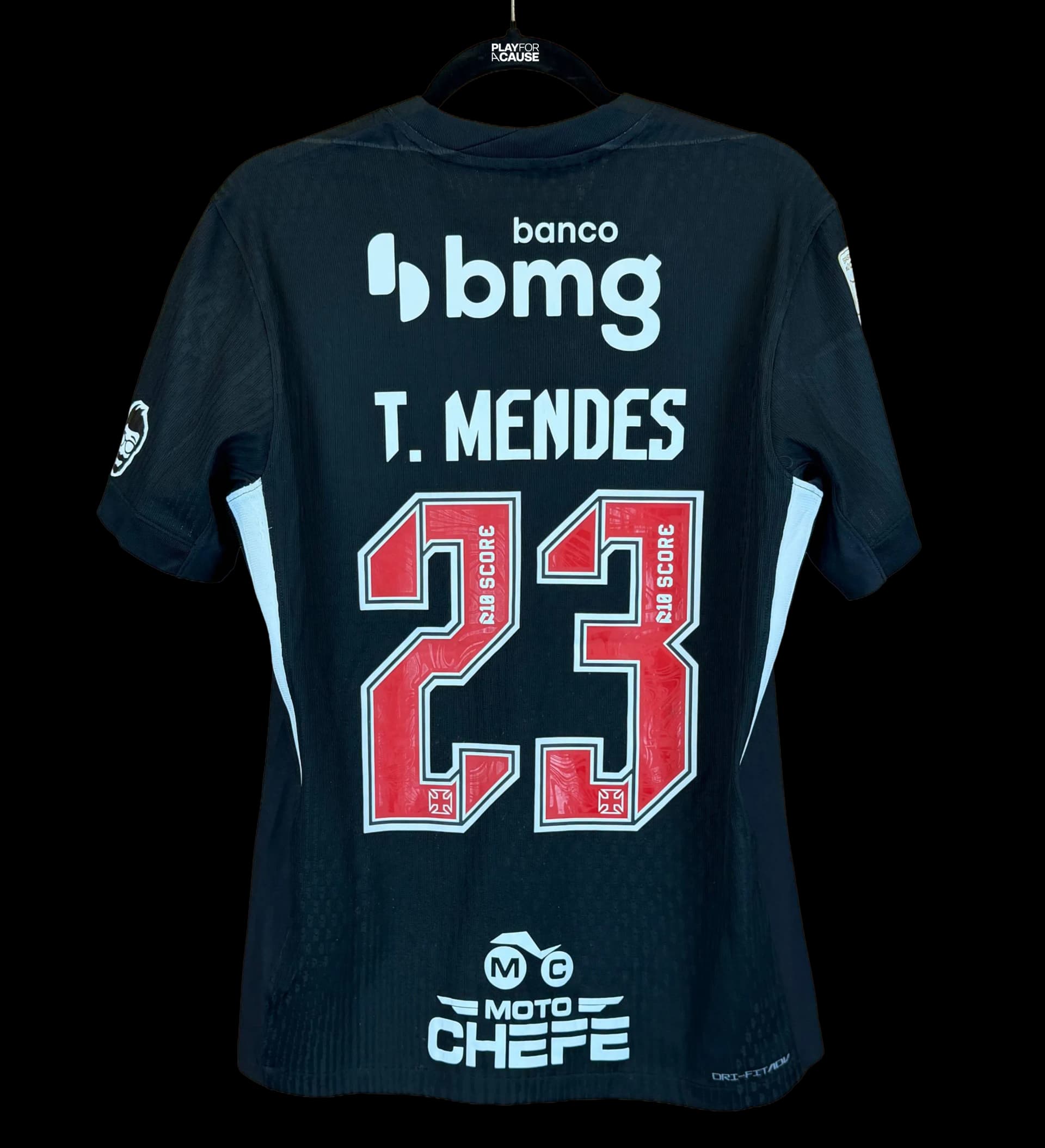 Camiseta del Club de Regatas Vasco da Gama – Thiago Mendes #23 – Vasco vs. Bragantino – Brasileirão 2026 – Parche "Geovani Eterno" – Utilizada en Partido — imagem 2 de 5